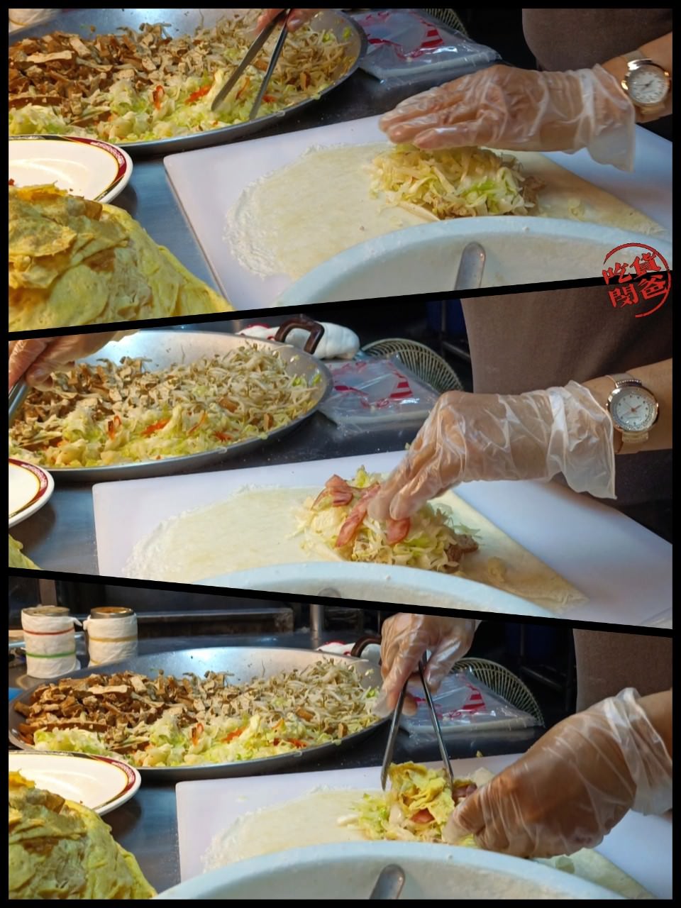 賢春捲│高醫美食│白天騎樓吃得到、晚上夜市也能吃上，給你鹹甜而不膩、飽嘴討喜的傳統潤餅口感！