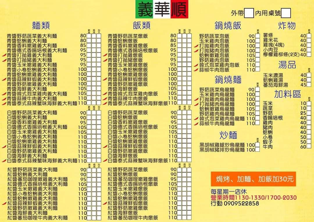 義華順│高雄三民│超派義大利麵店！超高CP！不到百元的義大利麵、焗烤燉飯、鍋燒，讓你輕鬆吃！