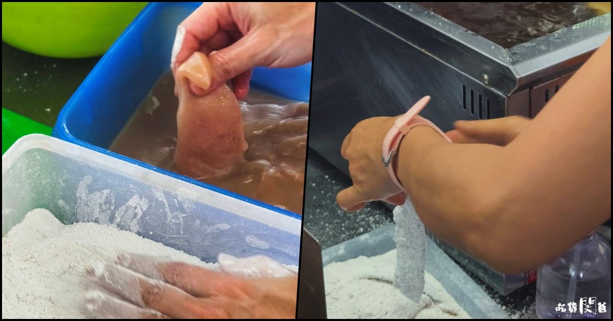 竹力亭炸蛋蔥油餅│台南永康│ 超狂台式下午茶！爆漿炸蛋雞排鬆餅，吃起來酥軟、咬起來飽嘴，一吃愛上！