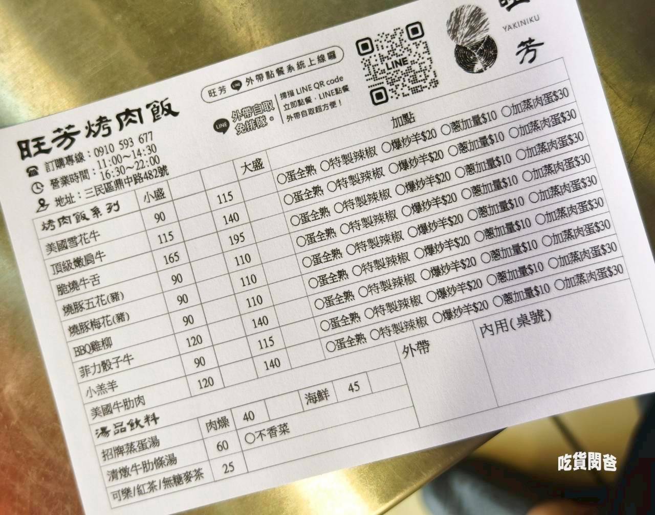 旺芳烤肉飯｜高雄文藻美食｜百元不到！超頂雙火炙燒烤肉飯，還不吃爆！