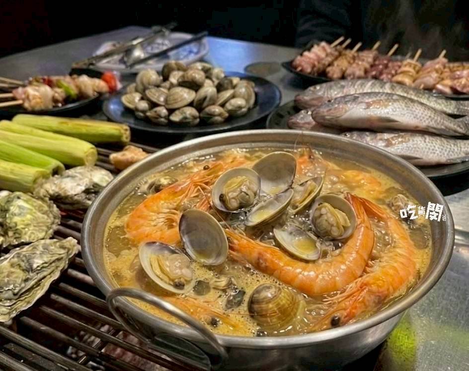 南海澎湖燒烤｜高雄前鎮｜最強消夜場！澎湖直送魚蝦蟹、生蠔通通無限吃到飽！