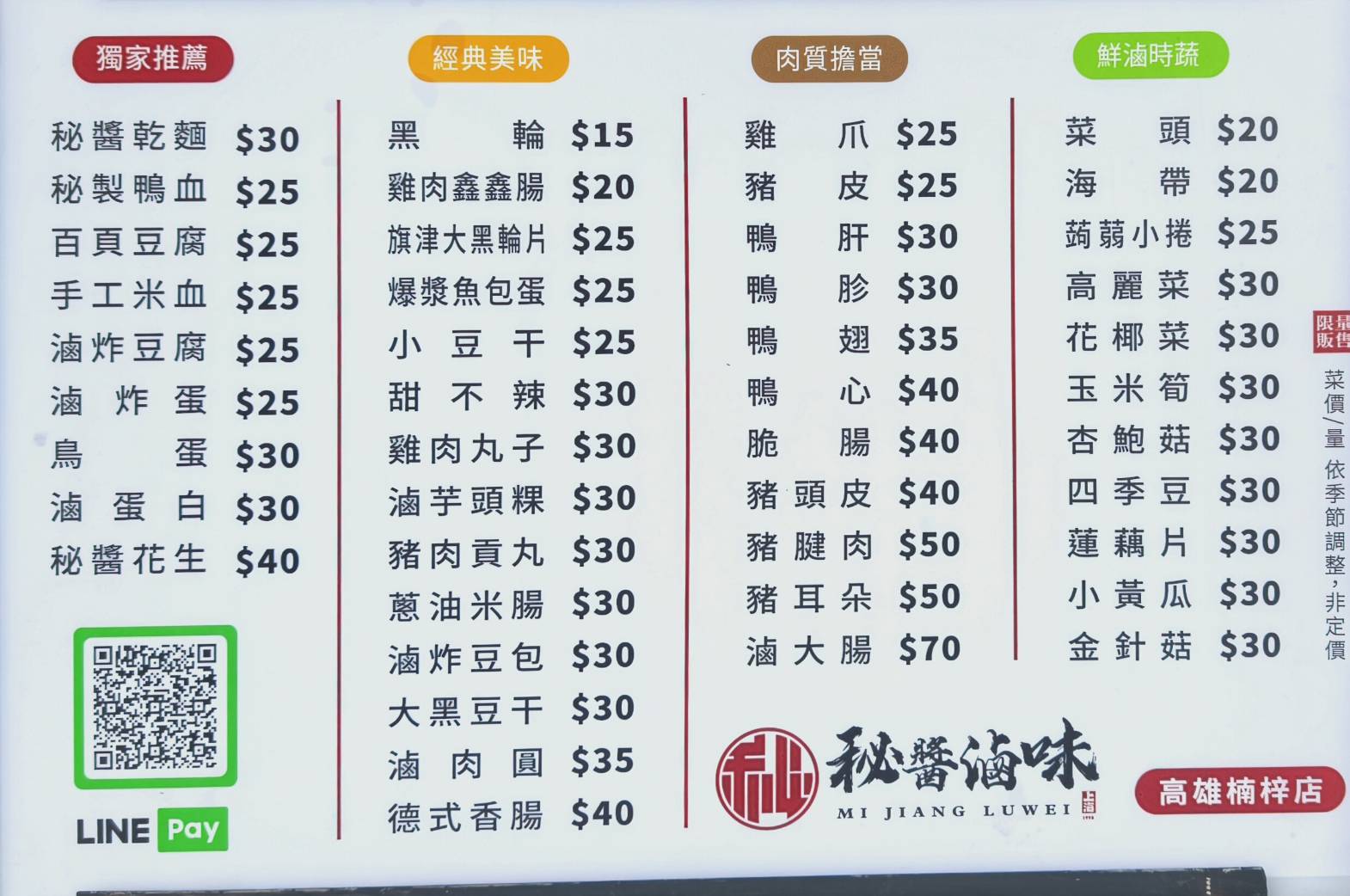 秘醬滷味｜高雄楠梓｜全台最大超人氣連鎖冷滷，晚餐、消夜、追劇、下酒新選擇！