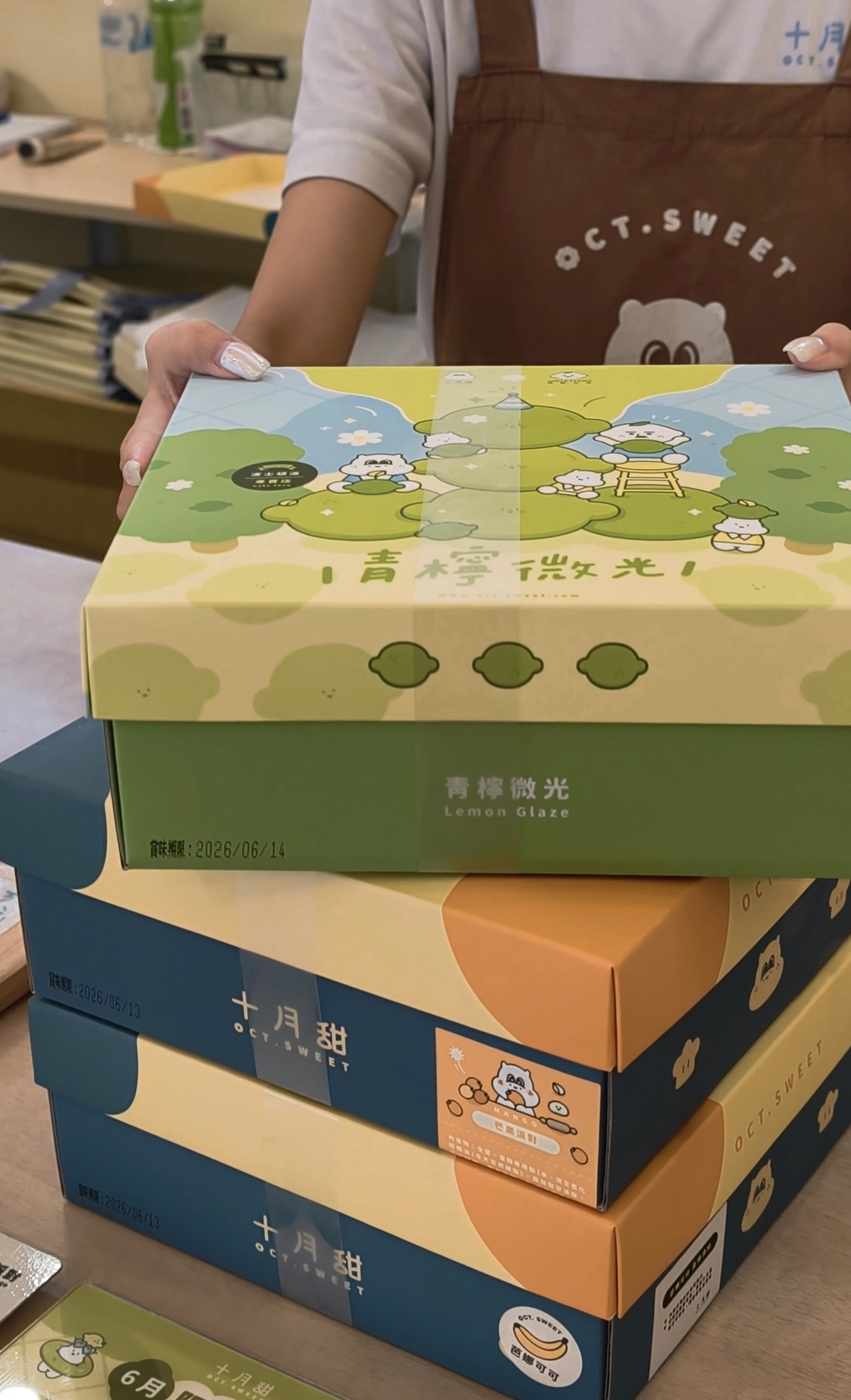 十月甜波士頓派｜高雄鳳山｜季節限定！當芒果、青檸尬上奶香，蹦出新滋味！